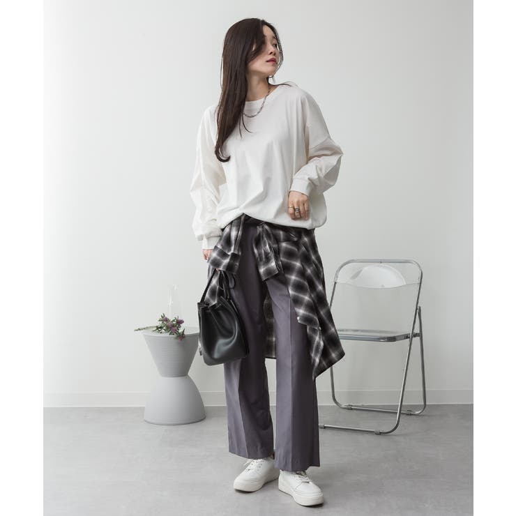 ゆったりロングスリーブカットソー | atONE | 詳細画像82 