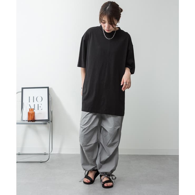 オーバーサイズコットンパネルTシャツ | atONE | 詳細画像51 