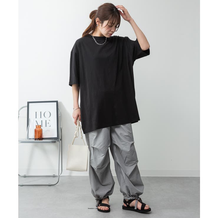 オーバーサイズコットンパネルTシャツ | atONE | 詳細画像52 