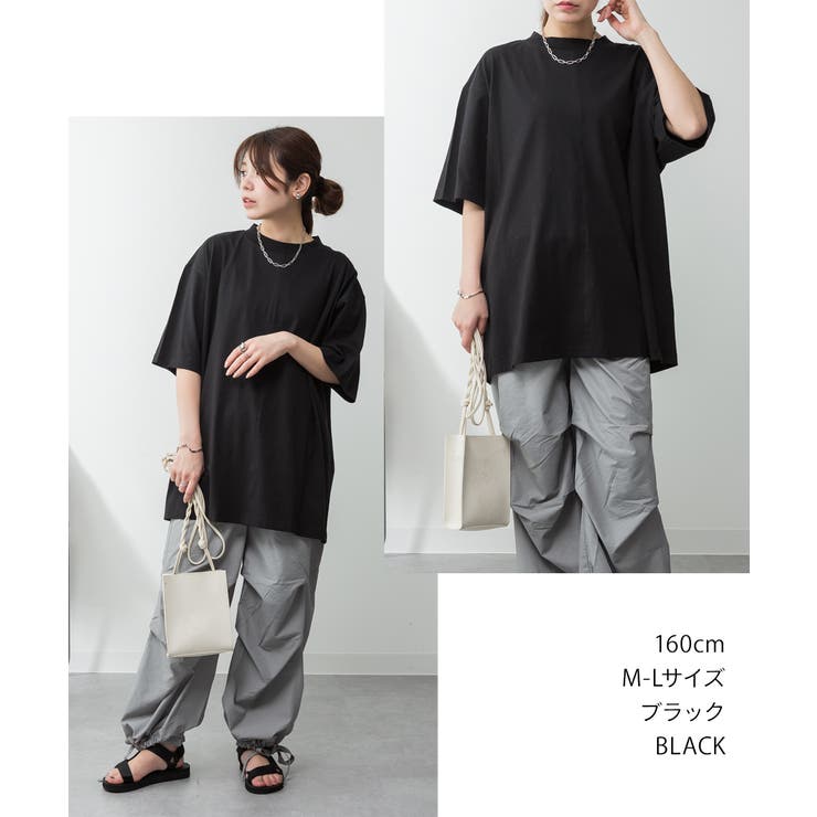 オーバーサイズコットンパネルTシャツ | atONE | 詳細画像56 