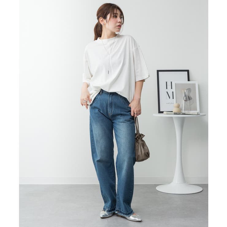 オーバーサイズコットンパネルTシャツ | atONE | 詳細画像8 