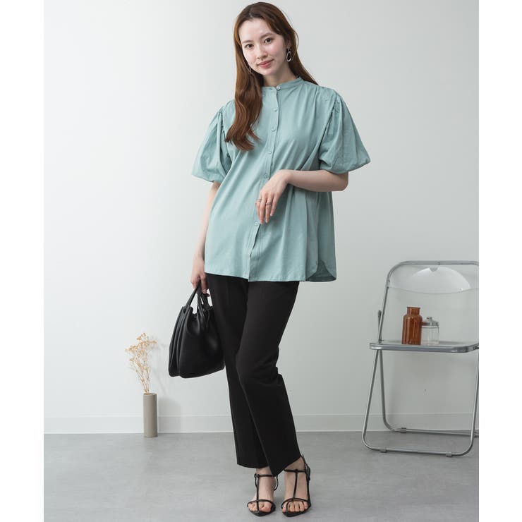 ブラウス風パフスリーブカットソー | atONE | 詳細画像19 