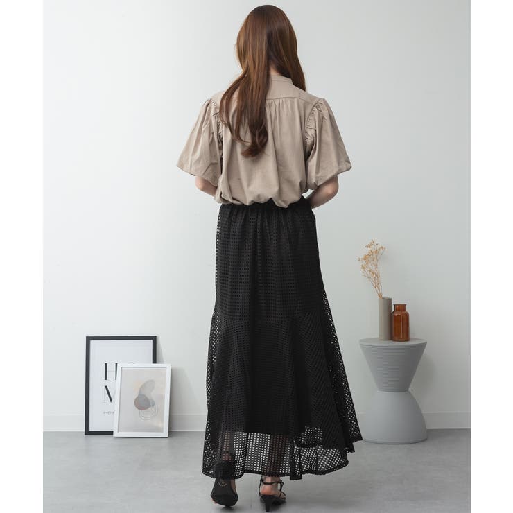 ブラウス風パフスリーブカットソー | atONE | 詳細画像30 