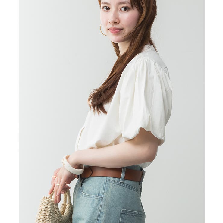 ブラウス風パフスリーブカットソー | atONE | 詳細画像4 