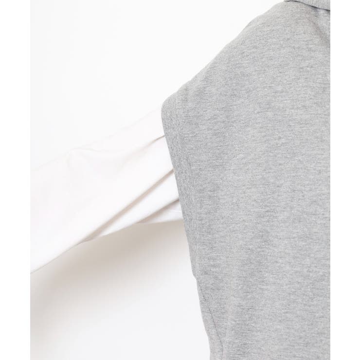 ミニ裏毛ノースリーブパーカー | atONE | 詳細画像19 