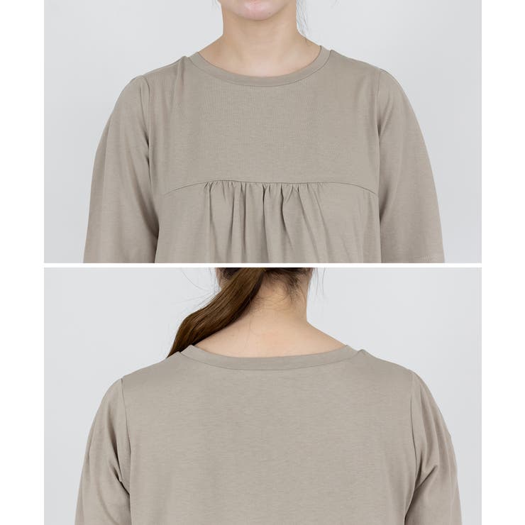 半袖バルーンロングワンピース | atONE | 詳細画像27 