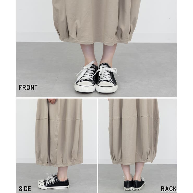 半袖バルーンロングワンピース | atONE | 詳細画像28 