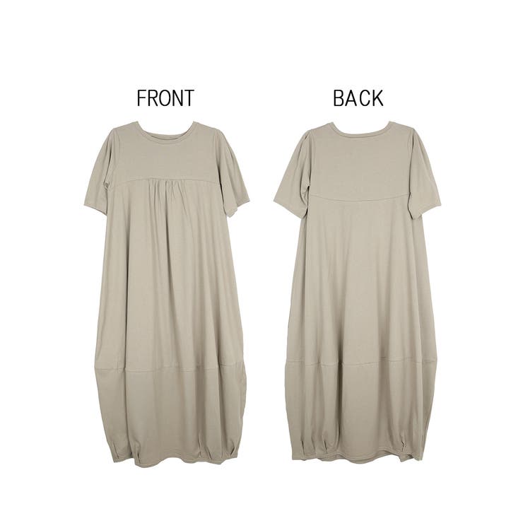 半袖バルーンロングワンピース | atONE | 詳細画像30 