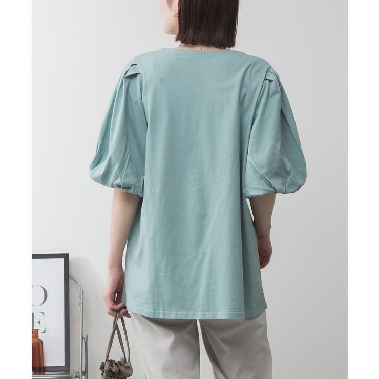 コットンパフスリーブTシャツ | atONE | 詳細画像25 