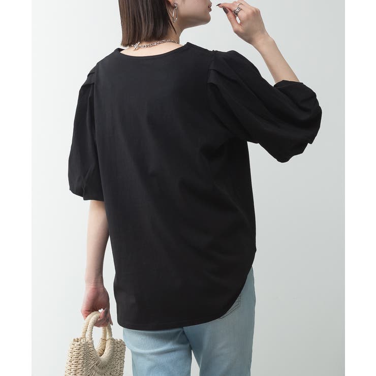 コットンパフスリーブTシャツ | atONE | 詳細画像45 