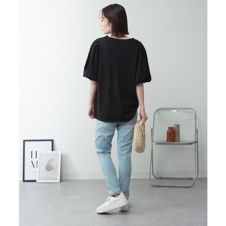 コットンパフスリーブTシャツ | atONE | 詳細画像50 