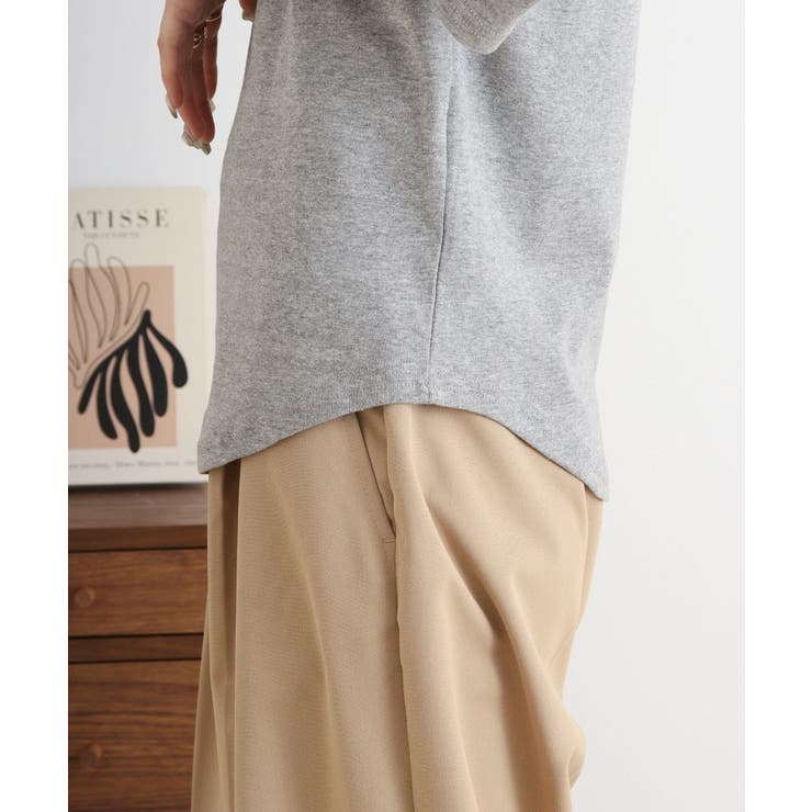 Vネック七分袖プルオーバー | atONE | 詳細画像25 