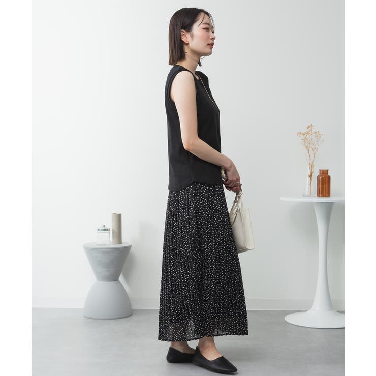 ラウンドネックノースリーブトップス | atONE | 詳細画像9 