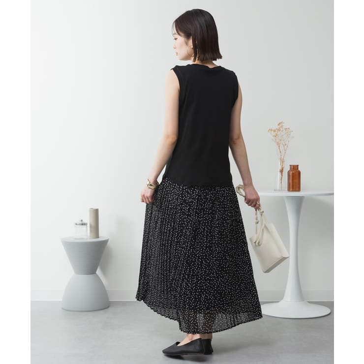 ラウンドネックノースリーブトップス | atONE | 詳細画像10 