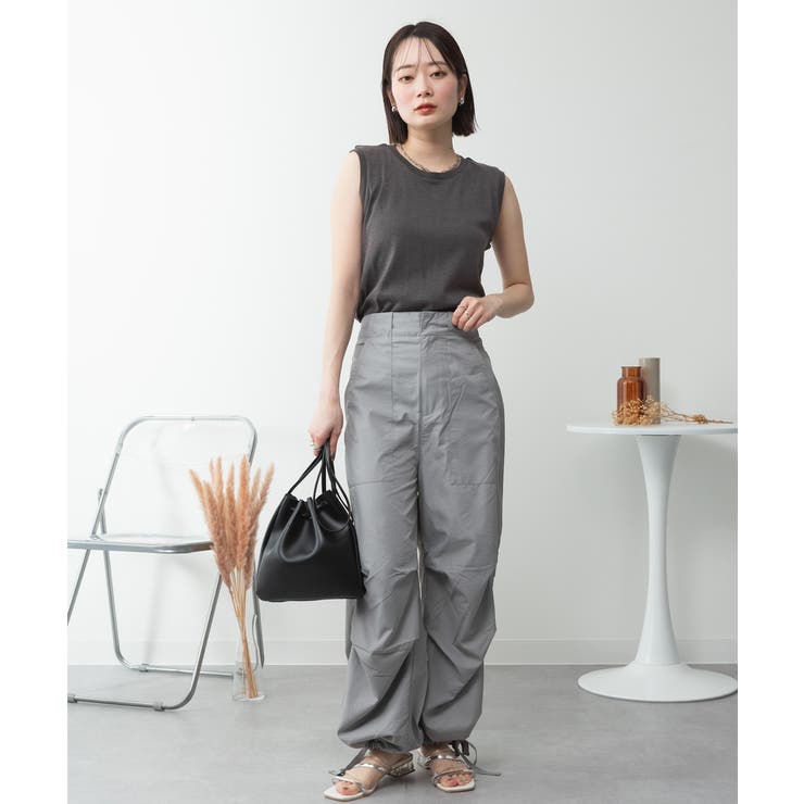 ラウンドネックノースリーブトップス | atONE | 詳細画像16 