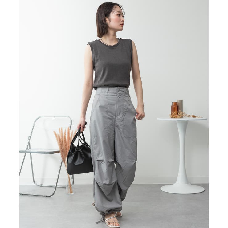 ラウンドネックノースリーブトップス | atONE | 詳細画像18 