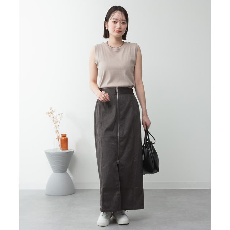 ラウンドネックノースリーブトップス | atONE | 詳細画像28 