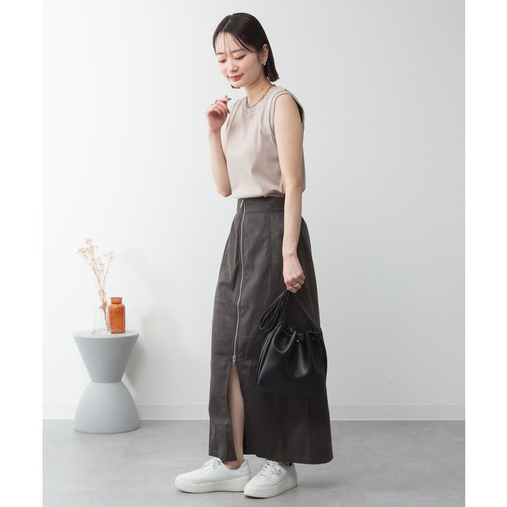 ラウンドネックノースリーブトップス | atONE | 詳細画像29 