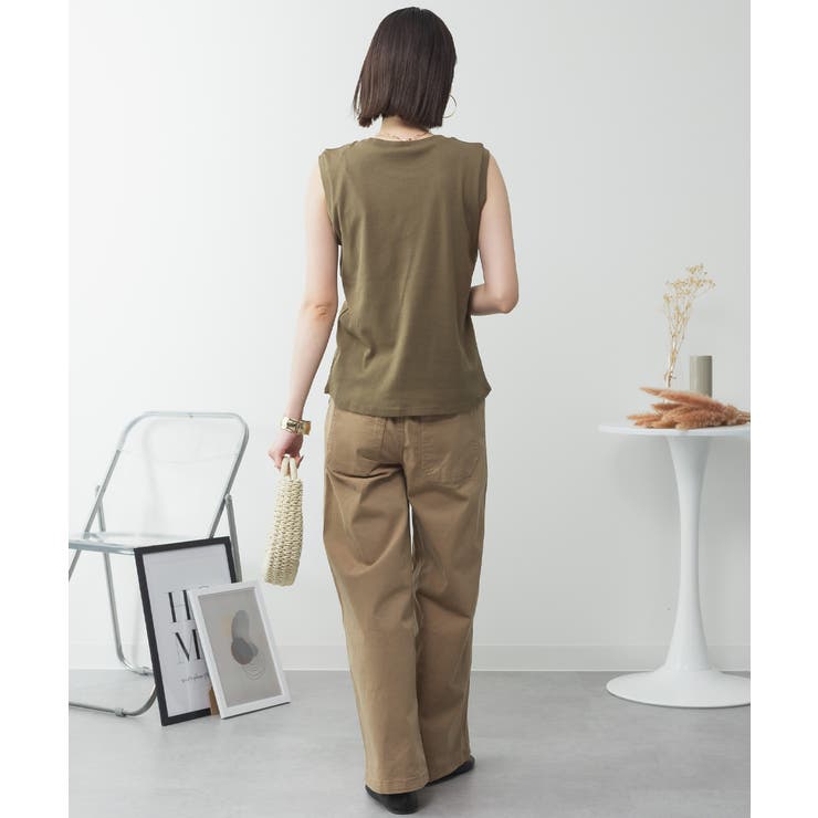 ラウンドネックノースリーブトップス | atONE | 詳細画像40 