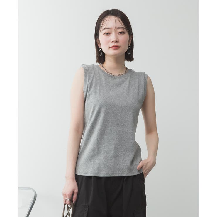 ラウンドネックノースリーブトップス | atONE | 詳細画像41 