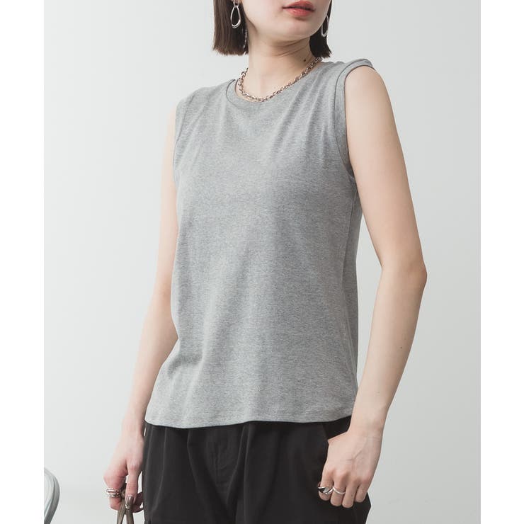 ラウンドネックノースリーブトップス | atONE | 詳細画像45 