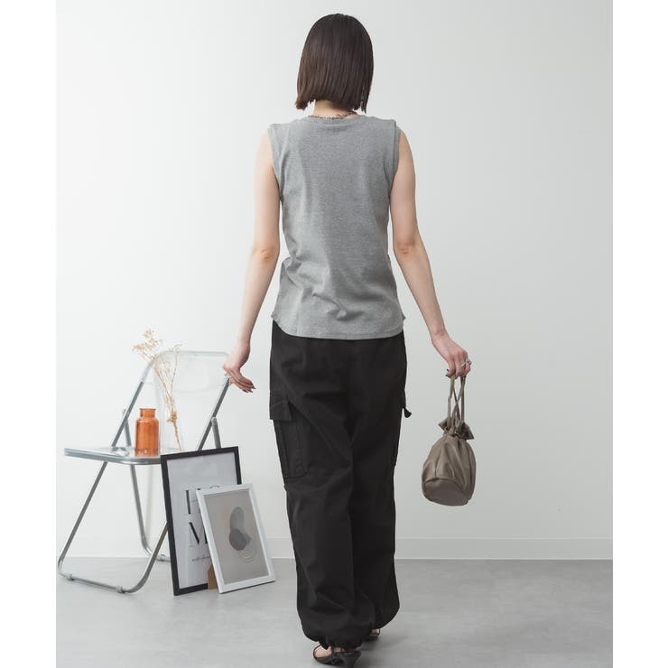 ラウンドネックノースリーブトップス | atONE | 詳細画像50 