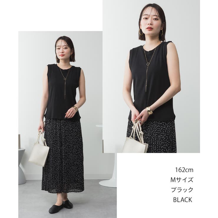 ラウンドネックノースリーブトップス | atONE | 詳細画像61 