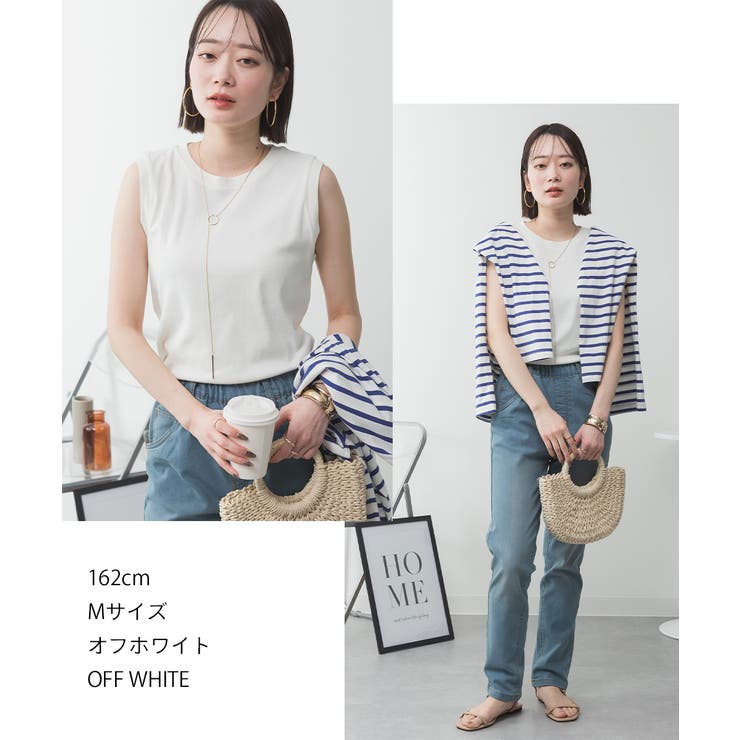 ラウンドネックノースリーブトップス | atONE | 詳細画像66 