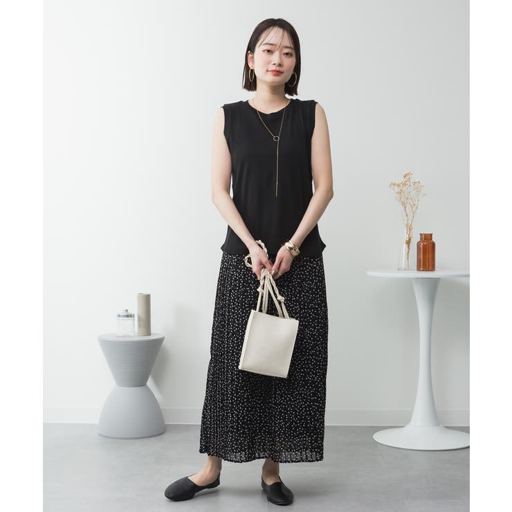 ラウンドネックノースリーブトップス | atONE | 詳細画像6 