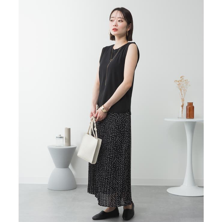 ラウンドネックノースリーブトップス | atONE | 詳細画像7 