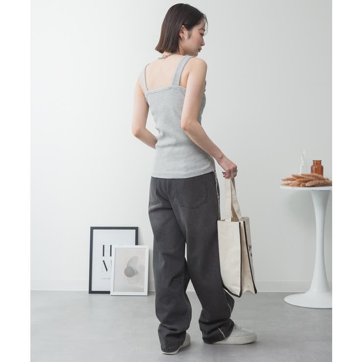 2x2リブチューブトップキャミ | atONE | 詳細画像9 