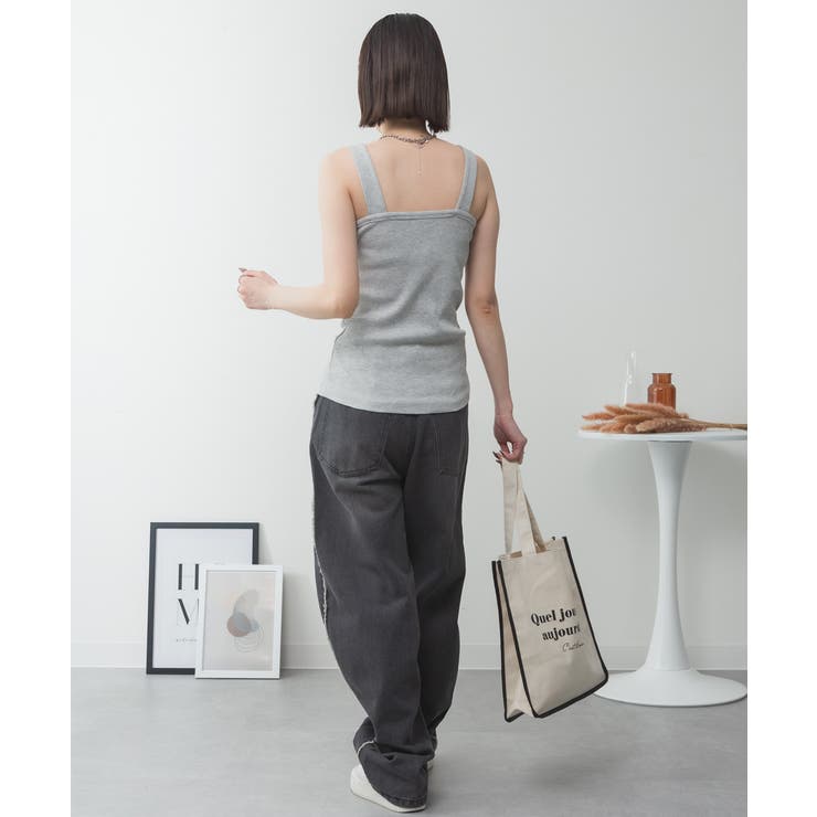 2x2リブチューブトップキャミ | atONE | 詳細画像10 