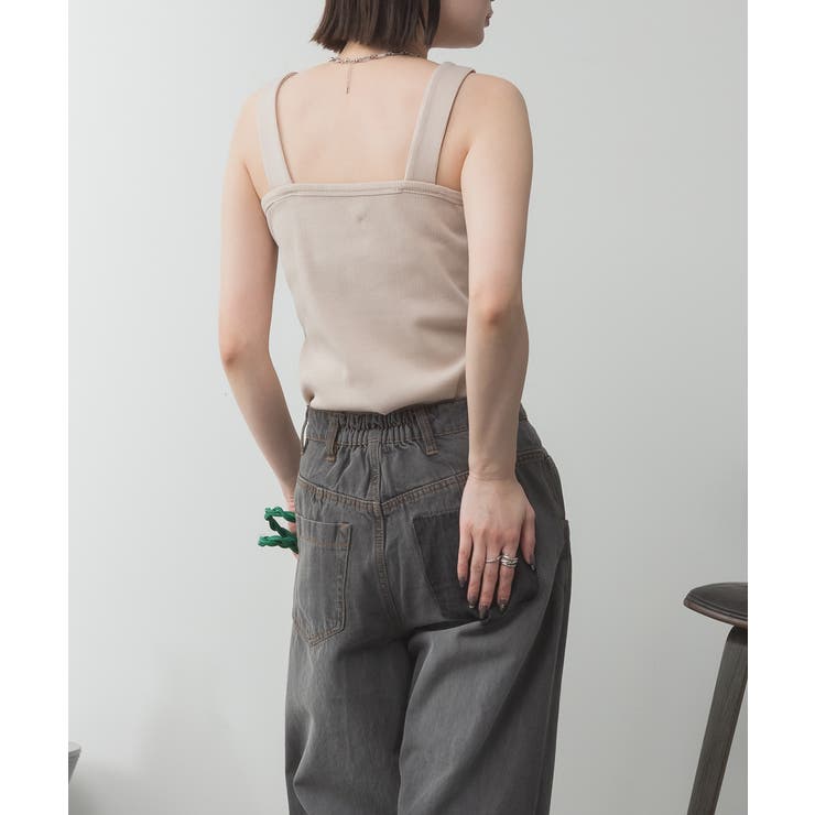 2x2リブチューブトップキャミ | atONE | 詳細画像15 