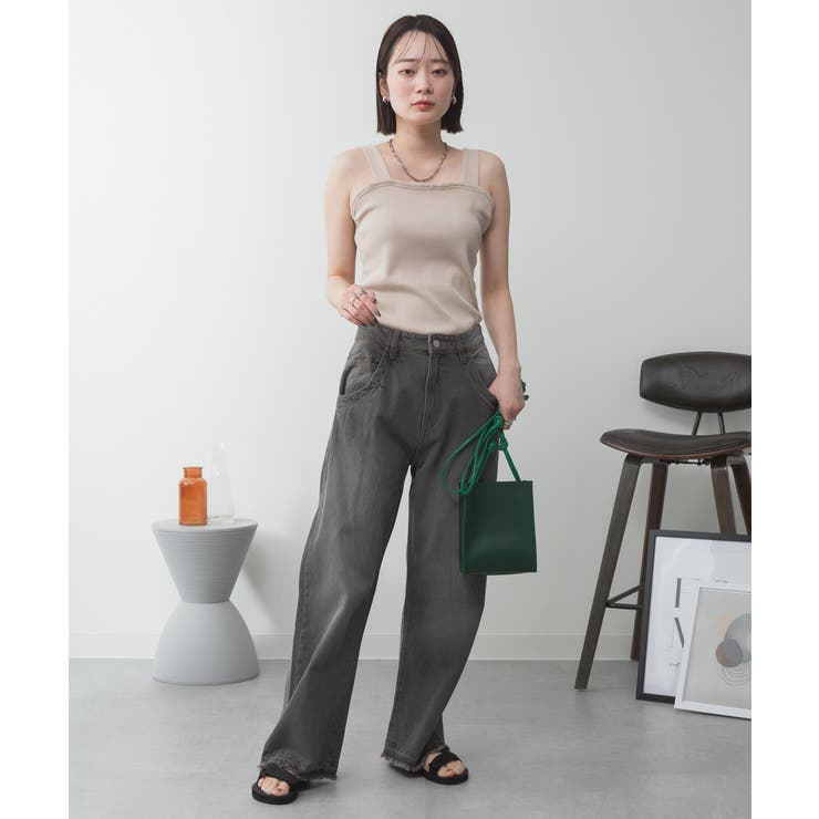 2x2リブチューブトップキャミ | atONE | 詳細画像16 