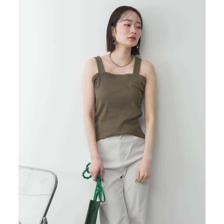 2x2リブチューブトップキャミ | atONE | 詳細画像21 