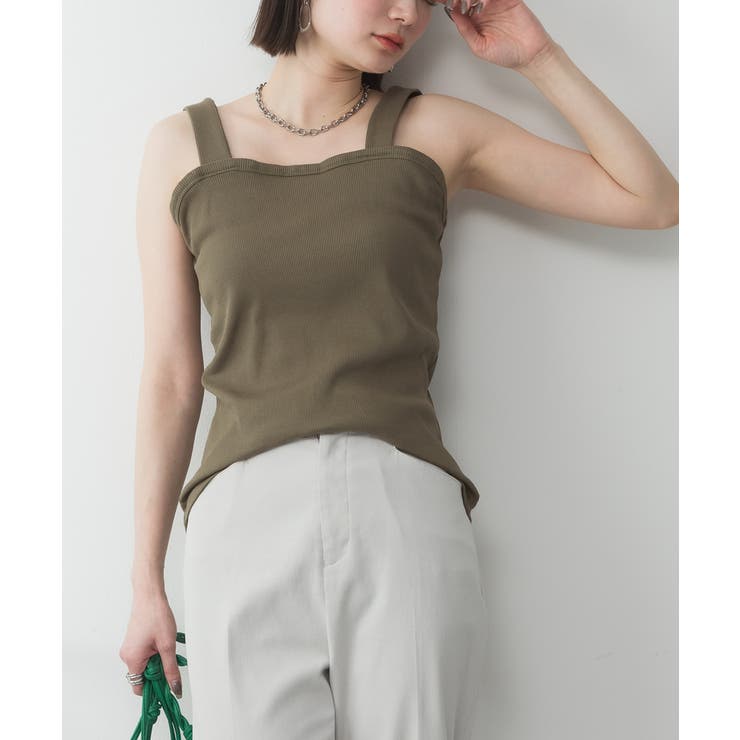 2x2リブチューブトップキャミ | atONE | 詳細画像23 