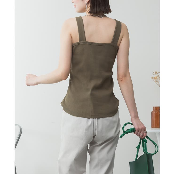 2x2リブチューブトップキャミ | atONE | 詳細画像25 