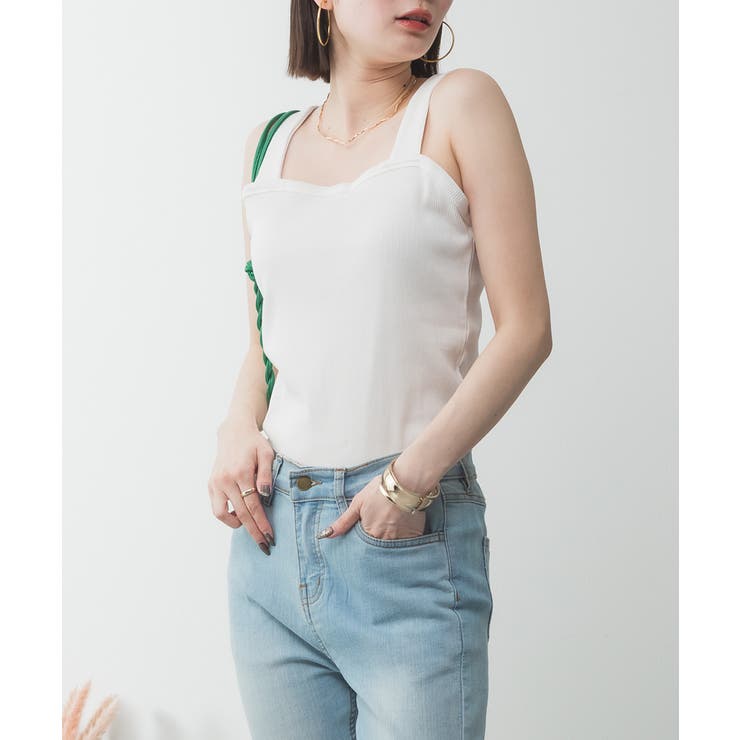 2x2リブチューブトップキャミ | atONE | 詳細画像42 