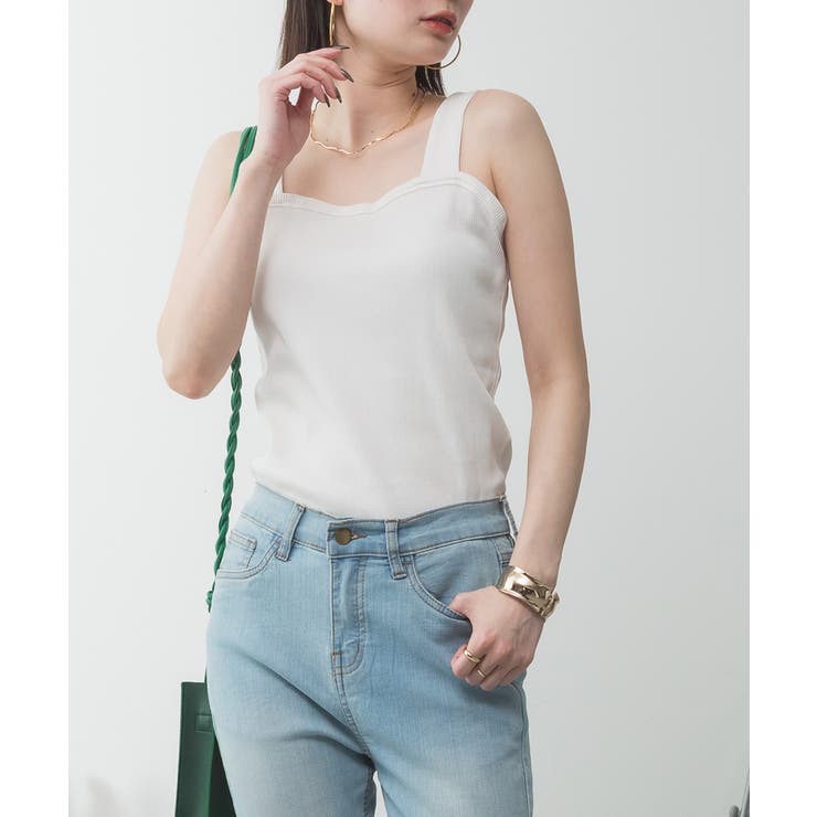 2x2リブチューブトップキャミ | atONE | 詳細画像43 