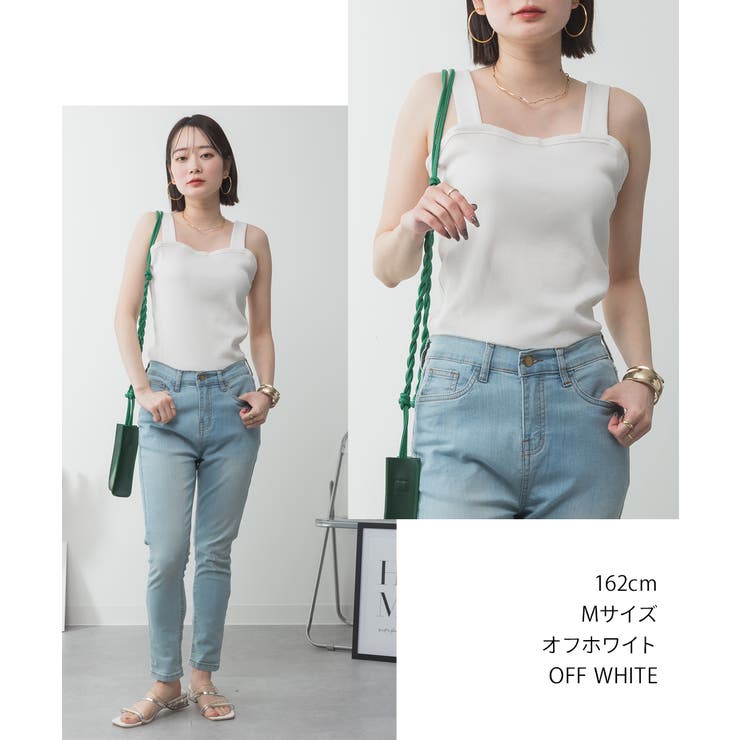 2x2リブチューブトップキャミ | atONE | 詳細画像55 