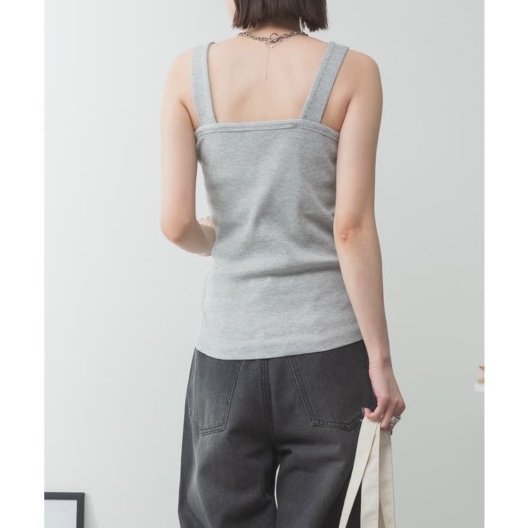 2x2リブチューブトップキャミ | atONE | 詳細画像5 