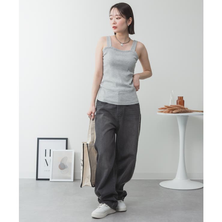 2x2リブチューブトップキャミ | atONE | 詳細画像6 