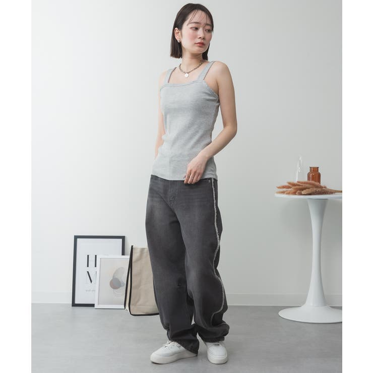 2x2リブチューブトップキャミ | atONE | 詳細画像8 