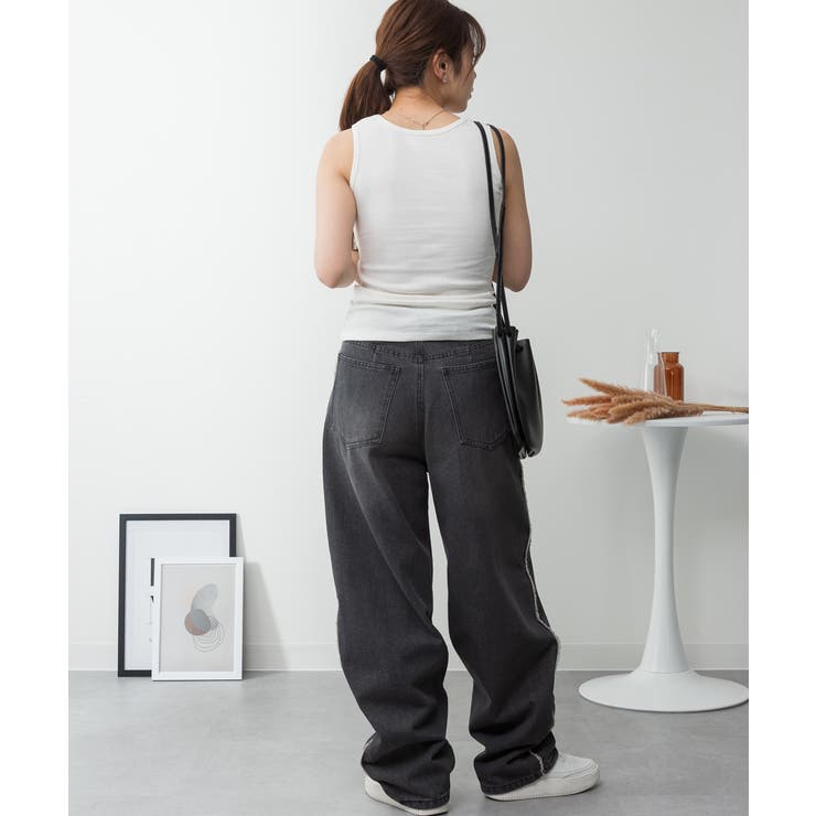 カップ付きコットンフライスタンクトップ | atONE | 詳細画像9 