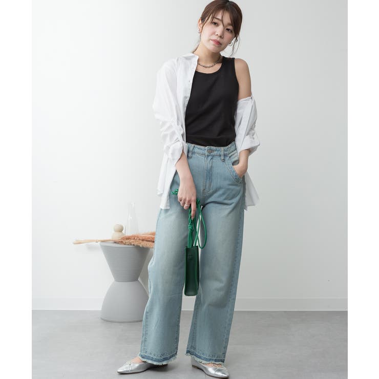 カップ付きコットンフライスタンクトップ | atONE | 詳細画像16 