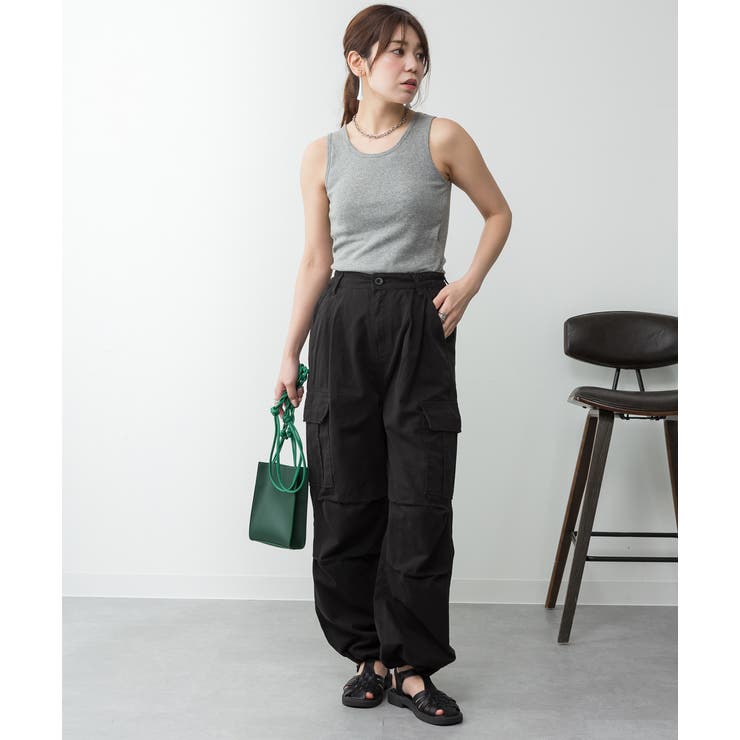 カップ付きコットンフライスタンクトップ | atONE | 詳細画像26 