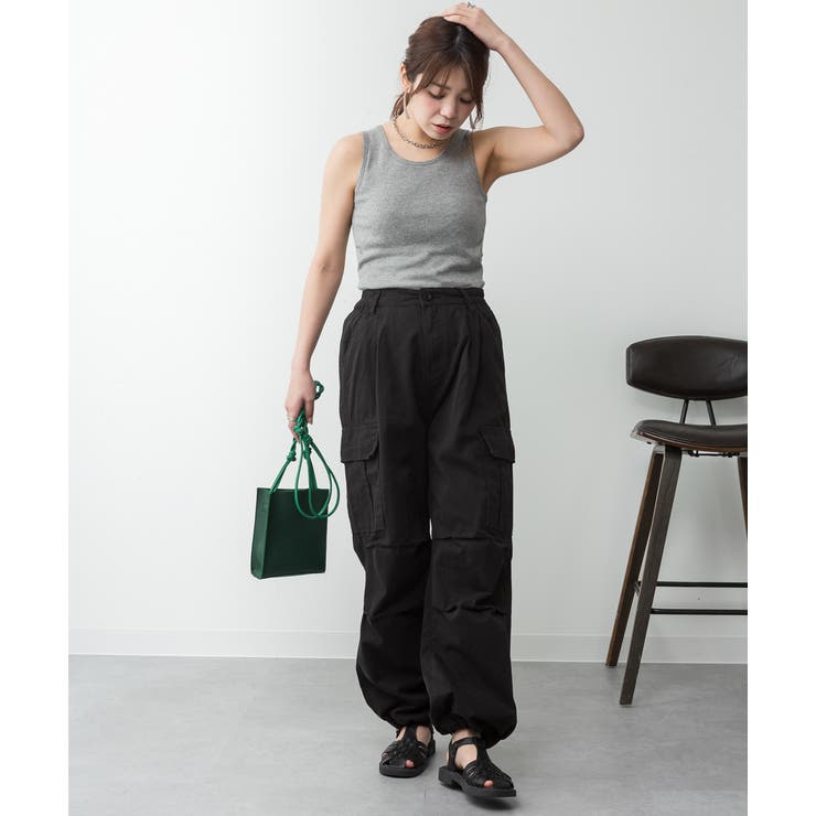 カップ付きコットンフライスタンクトップ | atONE | 詳細画像27 