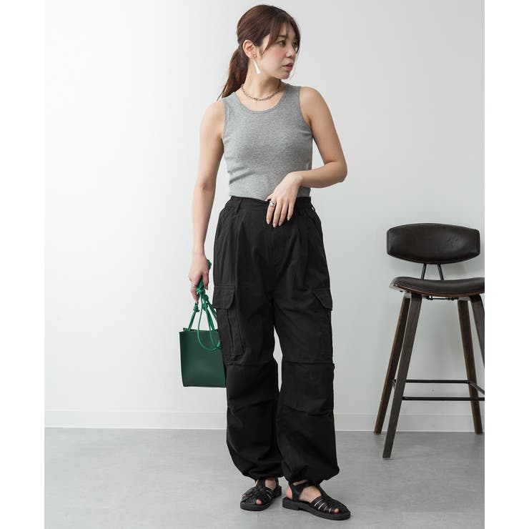 カップ付きコットンフライスタンクトップ | atONE | 詳細画像28 