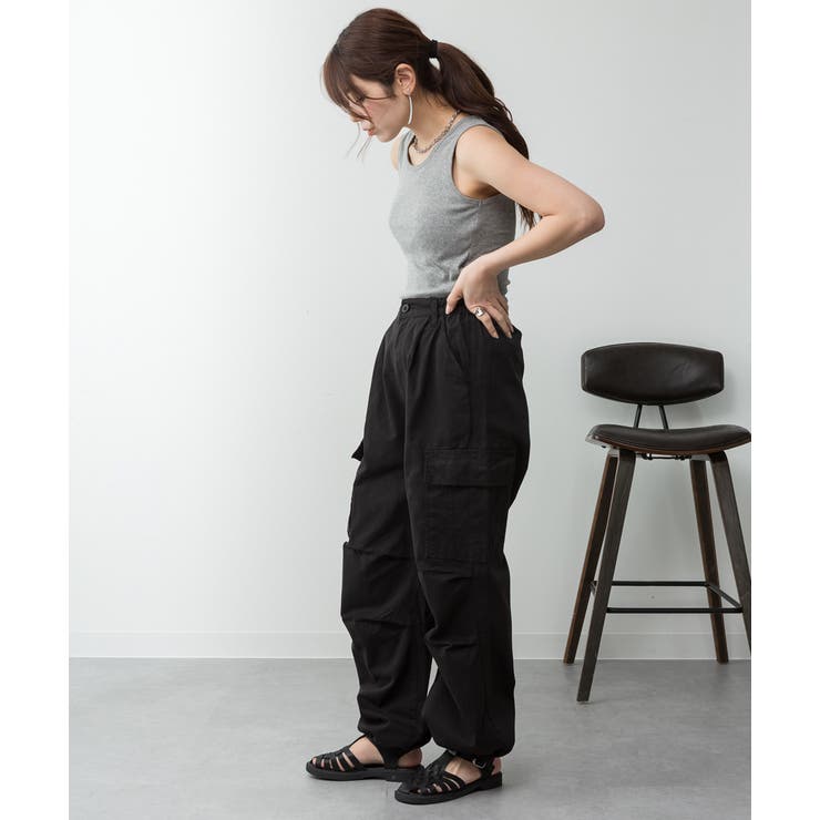 カップ付きコットンフライスタンクトップ | atONE | 詳細画像30 