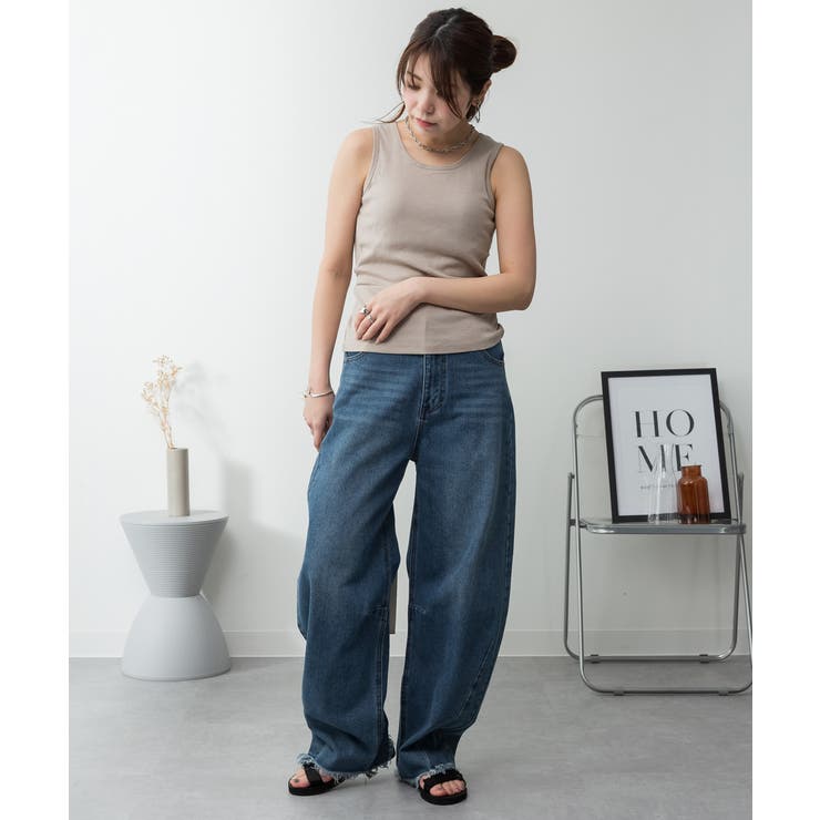 カップ付きコットンフライスタンクトップ | atONE | 詳細画像36 